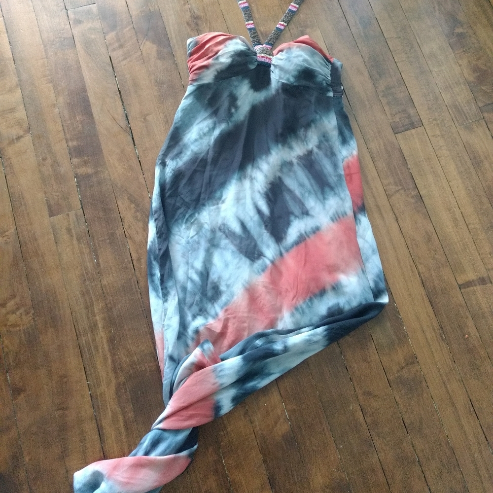 Chelsea flower Silk maxi dress with Beading XS